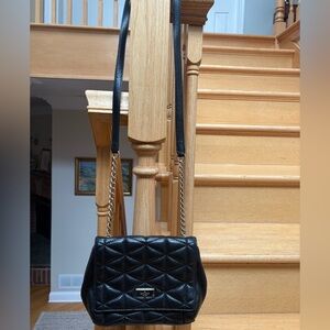 Kate Spade Black Quilted chain purse